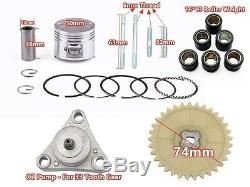 100cc BIG BORE KIT FOR CHINESE SCOOTER NON EGR 69mm VALVES 139QMB (50mm)