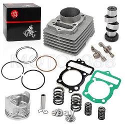 120cc 58mm Big Bore Cylinder Top End Kit Cam Air Filter For HONDA CRF100 CRF100F