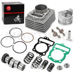 120cc 58mm Big Bore Cylinder Top End Kit Cam Air Filter For HONDA CRF100 CRF100F