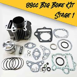 50 Caliber Racing 88cc Pit Bike Stage 1 Big Bore Kit for Honda Z50 XR50 CRF50