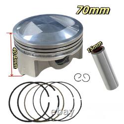 70mm Big Bore Kit with 15mm Wrist Pin for 2023 & up CG250 Hawk-X Tao Tao etc