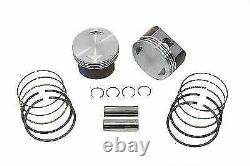 95 Big Bore Twin Cam Piston Kit. 005 Oversize for Harley Davidson by V-Twin