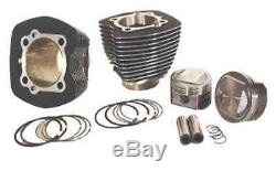 95 ci Twin Cam Big Bore 10.251 Pistons Engine Motor Kit Black Cylinders Harley