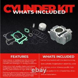 Athena 130cc Big Bore Cylinder Kit Kawasaki KLX110 Suzuki DRZ110 57mm Upgrade