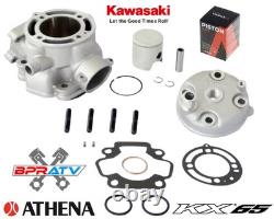 Athena Big Bore Cylinder Head Top End Kit Piston Kawasaki KX65 KX 65 50mm 80cc