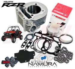 Best RZR 170 63mm Big Bore Kit +2mm Cylinder Wiseco Piston 200cc Top End Rebuild
