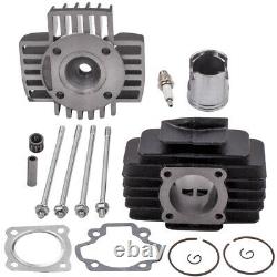Big Bore Top End Kit 60cc Piston Cylinder Head Rings Gasket Fit for Yamaha PW50