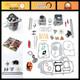 Complete Big Bore Cylinder Rebuild Kit For 100cc Gy6 Engine, Performance Valves