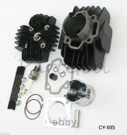 Cylinder Head Assembly Kit for Yamaha PW50 81-09 QT50 79-87 60cc Big Bore kit E2