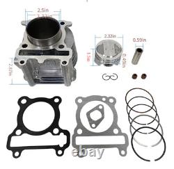 Cylinder Piston Kit 59mm Big Bore Replacement for Yamaha Mio/Sporty/Smile 113cc