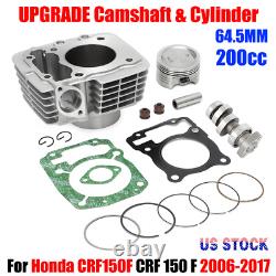 For HONDA CRF150F CRF 150 F UPGRADE Camshaft 64.5MM BIG BORE Cylinder Piston Kit