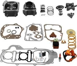 GY6 Cylinder Rebuild Kits 100cc Big Bore Kit for 69mm Valve 49CC 50CC 139QMB