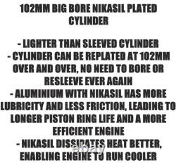 Grizzly 660 102mm Big Bore Hotcams Mudbuster Cam +2 Top End Rebuild Kit Hotcam
