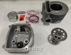 Gy6 58.5 MM Cylinder, Cam, Gaskets & Head Kit 155cc Big Bore Racing Scooter USA