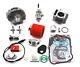 Honda Xr50 Crf50 Race Head, 88cc Big Bore & Carburetor Kit Tbparts Bbr