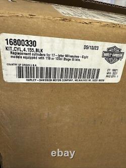 Harley M8 4.155 Black Big Bore Bolt On Cylinder Kit 119 122 Screamin Eagle 2017+
