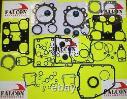 Harley Twin Cam BIG BORE 1550 Top End+Base Full Gasket Set/Kit with. 040 MLS Head