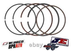Honda XR400 TRX 400EX 87mm 416cc Big Bore Top End Rebuild Kit Wiseco 101 Piston