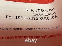 KAWASAKI KLR650 SCHNITZ RACING 705CC KIT Big Bore Kit PISTON SLEEVE 1996 UP KLR