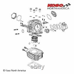 KOSO GROM 170CC BIG BORE KIT With4-VALVE CYLINDER HEAD MB623003