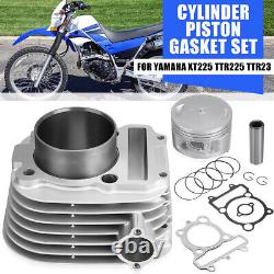 New For Yamaha XT225 TTR225 Cylinder Piston Gasket Top End Kit Set Big Bore 70mm