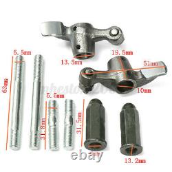 Red 100cc Big Bore Set Power Pack Exhaust Parts Kit For Gy6 50cc QMB139 Scooter