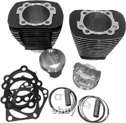 Revolution Performance 100 Black Monster Big Bore Kit Flat Harley Evolution