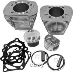 Revolution Performance 92 Silver Big Bore Kit Flat Harley Evolution 84-99 4