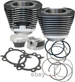 S&S 106 Big Bore Cylinder Kit Black #910-0206 Harley Davidson