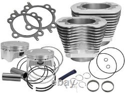S&S 107 Bolt-In Big Bore Kit Silver #910-0480 Harley Davidson