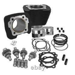 S&S 1200cc Hooligan Big Bore Kit Wrinkle Black Harley Davidson Sportster