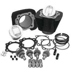 S&S 1250cc Hooligan Big Bore Kit Wrinkle Black Harley Davidson Sportster