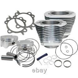 S&S 910-0642 Silver 100 Bolt-In Sidewinder 4 Big Bore Kit for 99-06 Twin Cam