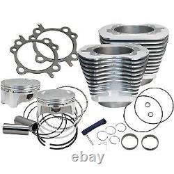 S&S 910-0642 Silver 100 Bolt-In Sidewinder 4 Big Bore Kit for 99-06 Twin Cam