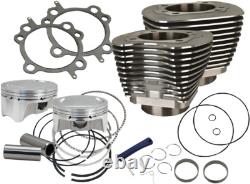 S&S 98 Big Bore Cylinder / Piston Kit BLACK 1999-2006 Harley Twin Cam 910-0481