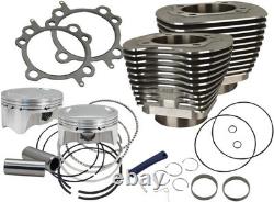 S&S 98 Bolt-In Big Bore Kit Wrinkle Black #910-0481 Harley Davidson