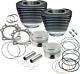 S&s Cycle 910-0204 95 Big Bore Cylinder Kit Twin Cam Black For Hd Road