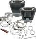 S&s Cycle 117 Big Bore Kit Wrinkle Black 910-0221 For Harley 2007-2017 Twin