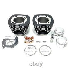 S&S Cycle 1999-2006 Harley Twin Cam 98 Black Wrinkle Big Bore Kit 910-0481