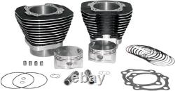 S&S Cycle 97 Big Bore Cylinder/Piston Kit Black for 1999-2006 Twin Cam 910-0205