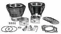 S&S Cycle 97 CI Big Bore Cylinder Kit Black 9.71 Compression 99-06 Harley