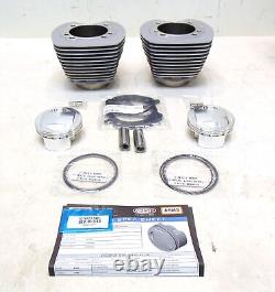 S&S Cycle Bolt-In Sidewinder 4 Big Bore Kit 100 Silver 910-0642