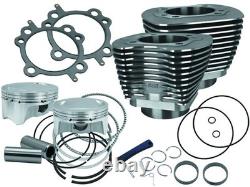 S & S Cycle Bolt-In Sidewinder 4 Big Bore Kit Wrinkle Black 910-0651