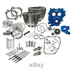 S&S Cycle Power Package 110 Black Big Bore Kit with 585 Gear Cams 07-17