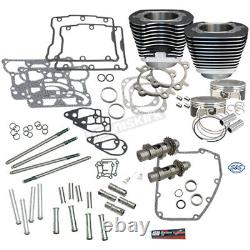 S&S Cycle Wrinkle Black 106 Big Bore Hot Set Up Kit 900-0354 (no ship to CA)