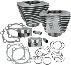 S&S Cycle XL 883 to 1200 Silver Big Bore Coversion Kit Harley Sportster 86-15