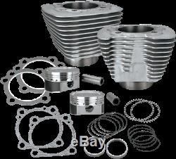 S&S Cycle XL 883 to 1200 Silver Big Bore Coversion Kit Harley Sportster 86-15