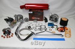 Scooter Big Bore Kit 100cc 50mm Bore QMB139 Scooter Performance Parts Kit5Red