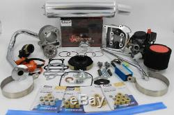 Scooter Big Bore Kit 105cc 52mm Bore QMB139 Scooter Performance Parts chrome