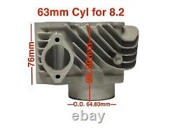Scooter GY6 150cc 63mm nikasil Big Bore Kit with Forged Piston for 8.2mm stroker